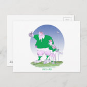 ラグビー アイリッシュ チャムズ、トニー フェルナンデス ポストカード (正面/裏面)