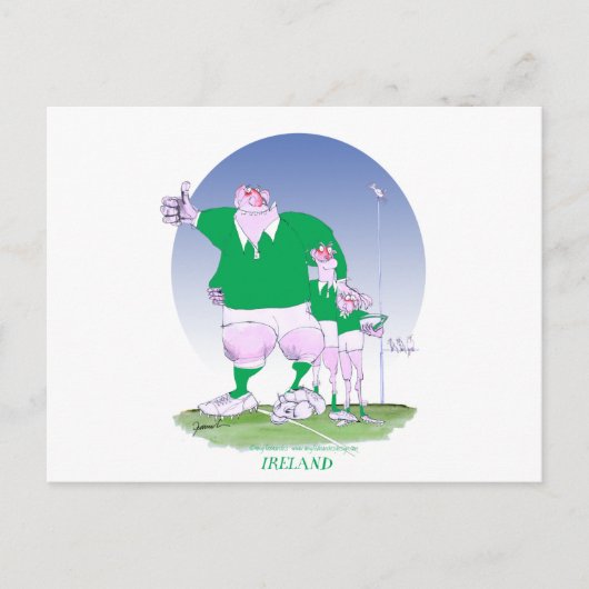 ラグビー アイリッシュ チャムズ、トニー フェルナンデス ポストカード (正面)