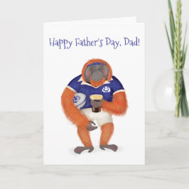 ラグビー・オランウータン父の日カードRuaridh カード