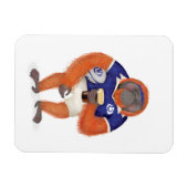 ラグビー・オランウータン磁石Ruaridh マグネット (横)