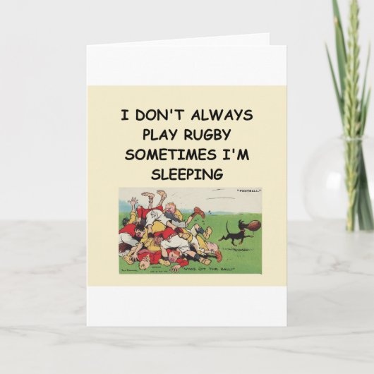 ラグビー カード (正面)