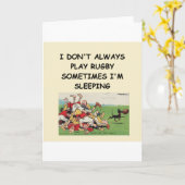 ラグビー カード (黄色い花)