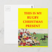 ラグビー ポストカード (正面/裏面)