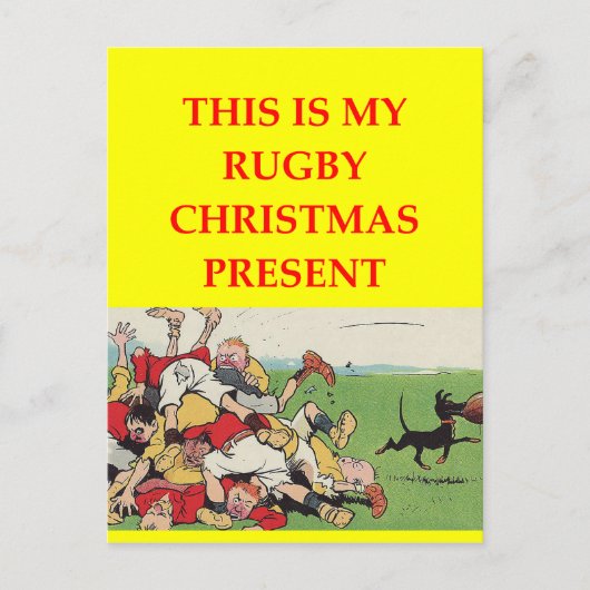 ラグビー ポストカード (正面)
