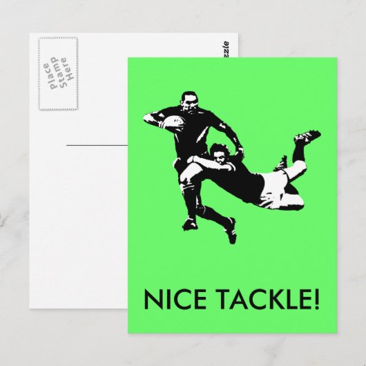 ラグビー ポストカード (正面/裏面)