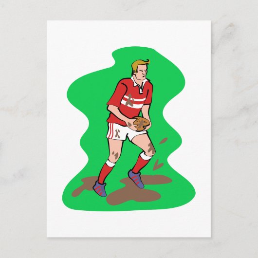 ラグビー ポストカード (正面)