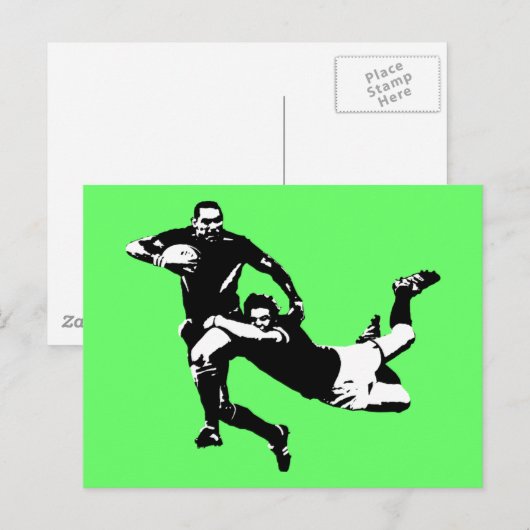 ラグビー ポストカード (正面/裏面)