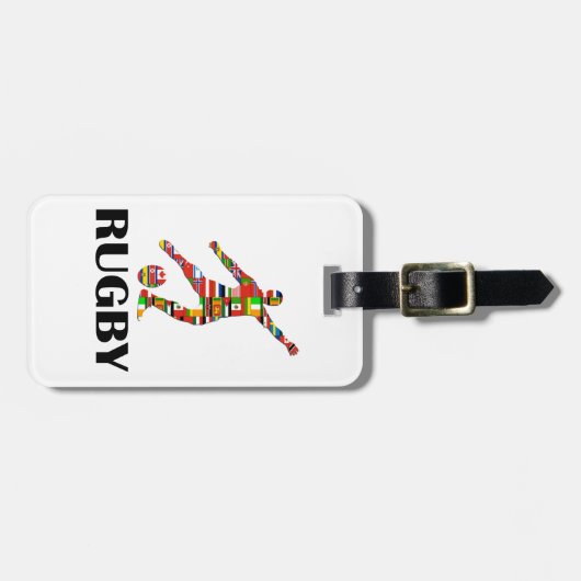 ラグビー ラゲッジタグ (正面横)