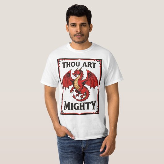 ラグビー・レッドドラゴン防衛の力 Tシャツ (正面フル)