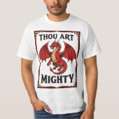 ラグビー・レッドドラゴン防衛の力 Tシャツ (正面)