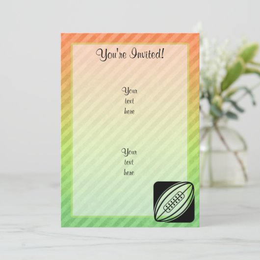 ラグビー 招待状 (スタンド正面)