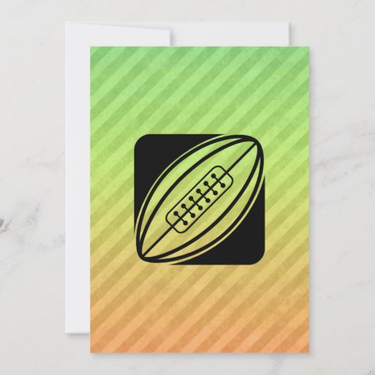 ラグビー 招待状 (裏面)