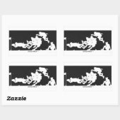 ラグビー 長方形シール (シート)