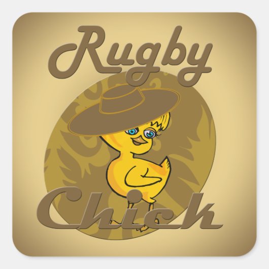 ラグビー#6 スクエアシール (正面)