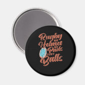 ラグビーnoヘルメットnoパッドJust Balls Football マグネット (正面/裏面)