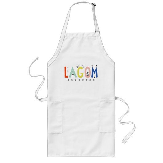 ラグムカラーエプロン ロングエプロン (正面)