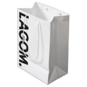 ラグム。白黒 ミディアムペーパーバッグ (正面アングル)