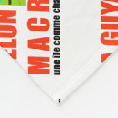 ラグヤネセロンマクロンエストゥンイル フリースブランケット (角)