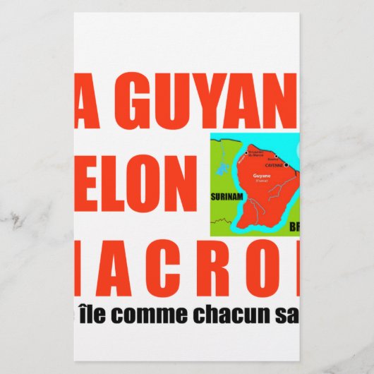 ラグヤネセロンマクロンエストゥンイル 便箋 (正面)