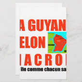 ラグヤネセロンマクロンエストゥンイル 便箋 (正面/裏面)