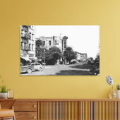 ラグランデオレゴン州メイン通りビュー写真 キャンバスプリント (インサイチュ (リビング))