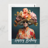 ラグランデダムフラワーハット ポストカード (正面/裏面)