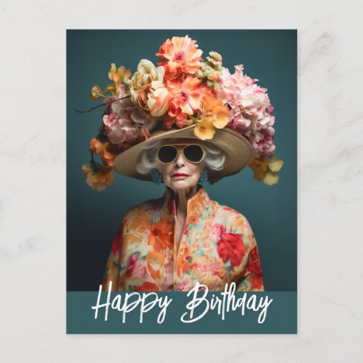 ラグランデダムフラワーハット ポストカード (正面)