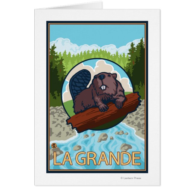 ラグランデ、オレゴンのビーバーと木 (正面)