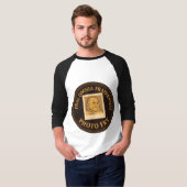 ラグラン袖のフレイドTシャツ Tシャツ (正面フル)