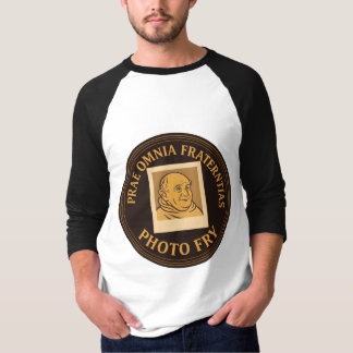 ラグラン袖のフレイドTシャツ Tシャツ