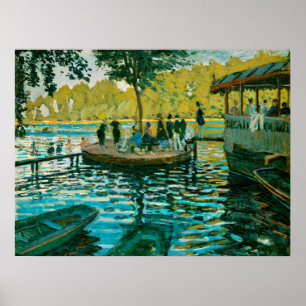 ラグレヌイエール – クロード・モネ – 1869 ポスター