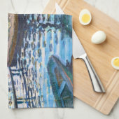 ラグレヌイレクロードモネ素晴らしアート絵画ズ キッチンタオル (四つ折り)