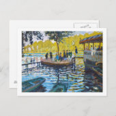 ラグレヌイレクロードモネ素晴らしアート絵画ズ ポストカード (正面/裏面)