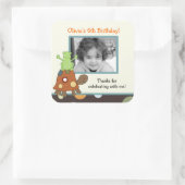 ラグーナカエル&タートルフォトスクエアお気に入りステッカー スクエアシール (バッグ)