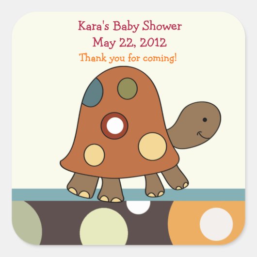 ラグーナタートルスクエアお気に入りシール スクエアシール (正面)