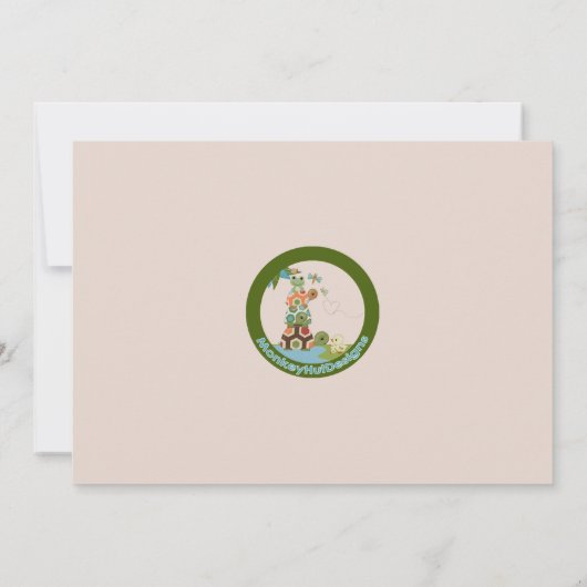 ラグーナタートルベビーシャワー招待状LTC 招待状 (裏面)