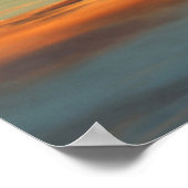 ラグーナニメズサンセット、エルカラファテ、アルゼンチン ポスター (角)