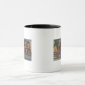 ラグーナビーチ，フロリダ – ラージレターシーン マグカップ (中央)