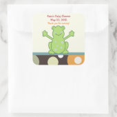 ラグーナフロッグSQUAREお気に入りステッカー スクエアシール (バッグ)