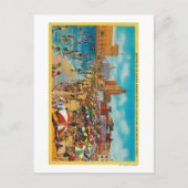 ラグーンでの入浴ロングビーチ ポストカード (正面)