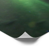 ラグーンのオーロラライト | Jokulsarlon，アイスランド ポスター (角)