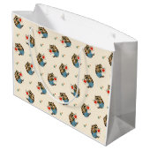 ラグーン及びハートヴィンテージ抱き枕 ラージペーパーバッグ (裏面アングル)