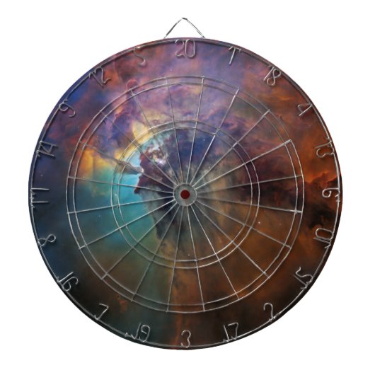 ラグーン星雲(天文学宇宙画像) （宇宙） ダーツボード (正面)