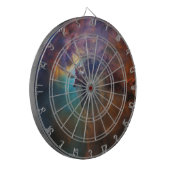 ラグーン星雲(天文学宇宙画像) （宇宙） ダーツボード (正面左)