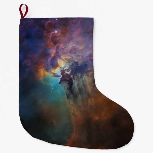ラグーン星雲(天文学宇宙画像) (宇宙) ラージクリスマスストッキング (正面)