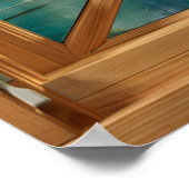 ラグーン – Lake Calming Fake フェイク Window ポスター (角)