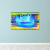 ラグ飛んでいるプリント独身のウォールアート キャンバスプリント (インサイチュ (ウッドフロア))