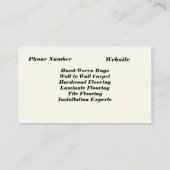 「ラグ＆フローリング」名刺 名刺 (裏面)