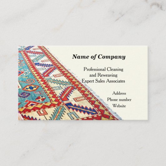 「ラグ&フローリング」名刺 名刺 (正面)