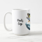 ラグemouthバスが水面を打つルアー コーヒーマグカップ (左)